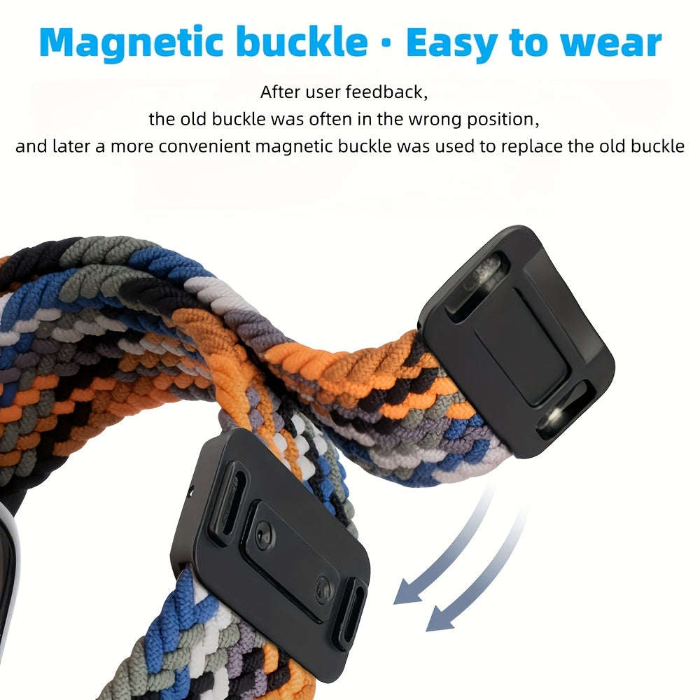 Compatible for Apple Watch Ultra 2/Series 10/9/8/7/6/SE/5/4/3/2/1 Case-Known Magnetic Buckle Solo Loop Strap - Heavy-Duty Braided Nylon Smartwatch Band with Magnetic Closure, Compatible for Men & Women (38mm/40mm/41mm/42mm/44 DMBAS