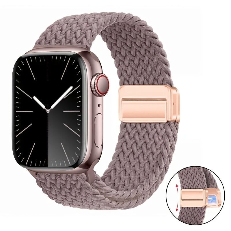 Compatible for Apple Watch Ultra 2/Series 10/9/8/7/6/SE/5/4/3/2/1 Case-Known Magnetic Buckle Solo Loop Strap - Heavy-Duty Braided Nylon Smartwatch Band with Magnetic Closure, Compatible for Men & Women (38mm/40mm/41mm/42mm/44 DMBAS