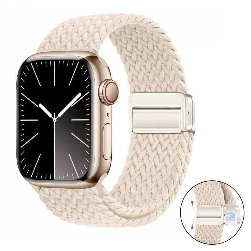 Compatible for Apple Watch Ultra 2/Series 10/9/8/7/6/SE/5/4/3/2/1 Case-Known Magnetic Buckle Solo Loop Strap - Heavy-Duty Braided Nylon Smartwatch Band with Magnetic Closure, Compatible for Men & Women (38mm/40mm/41mm/42mm/44 DMBAS