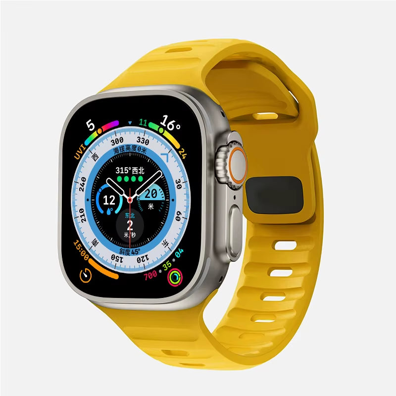 Strap for  Watch Band 49Mm 44Mm 45Mm 41Mm 40Mm 42Mm 38Mm Soft Silicone Sport Bracelet Iwatch Serise 8 7 SE 6 5 9 Ultra 49Mm