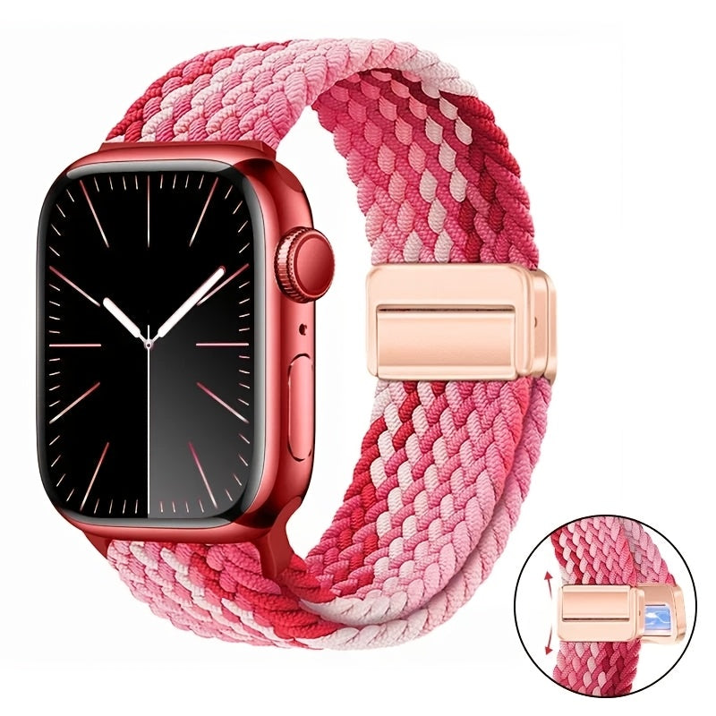 Compatible for Apple Watch Ultra 2/Series 10/9/8/7/6/SE/5/4/3/2/1 Case-Known Magnetic Buckle Solo Loop Strap - Heavy-Duty Braided Nylon Smartwatch Band with Magnetic Closure, Compatible for Men & Women (38mm/40mm/41mm/42mm/44 DMBAS