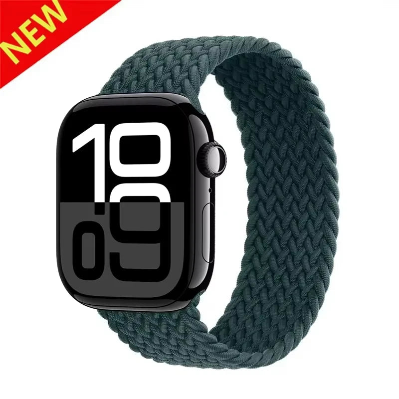 Braided Solo Strap For Apple Watch Band 44mm 40mm 45mm 49mm 41mm Nylon Correa Bracelet iWatch series 9 8 7 6 5 SE Ultra2 3 10 11 DMBAS