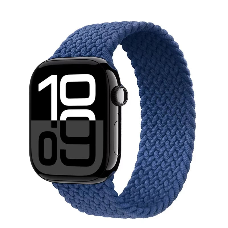 Braided Solo Strap For Apple Watch Band 44mm 40mm 45mm 49mm 41mm Nylon Correa Bracelet iWatch series 9 8 7 6 5 SE Ultra2 3 10 11 DMBAS