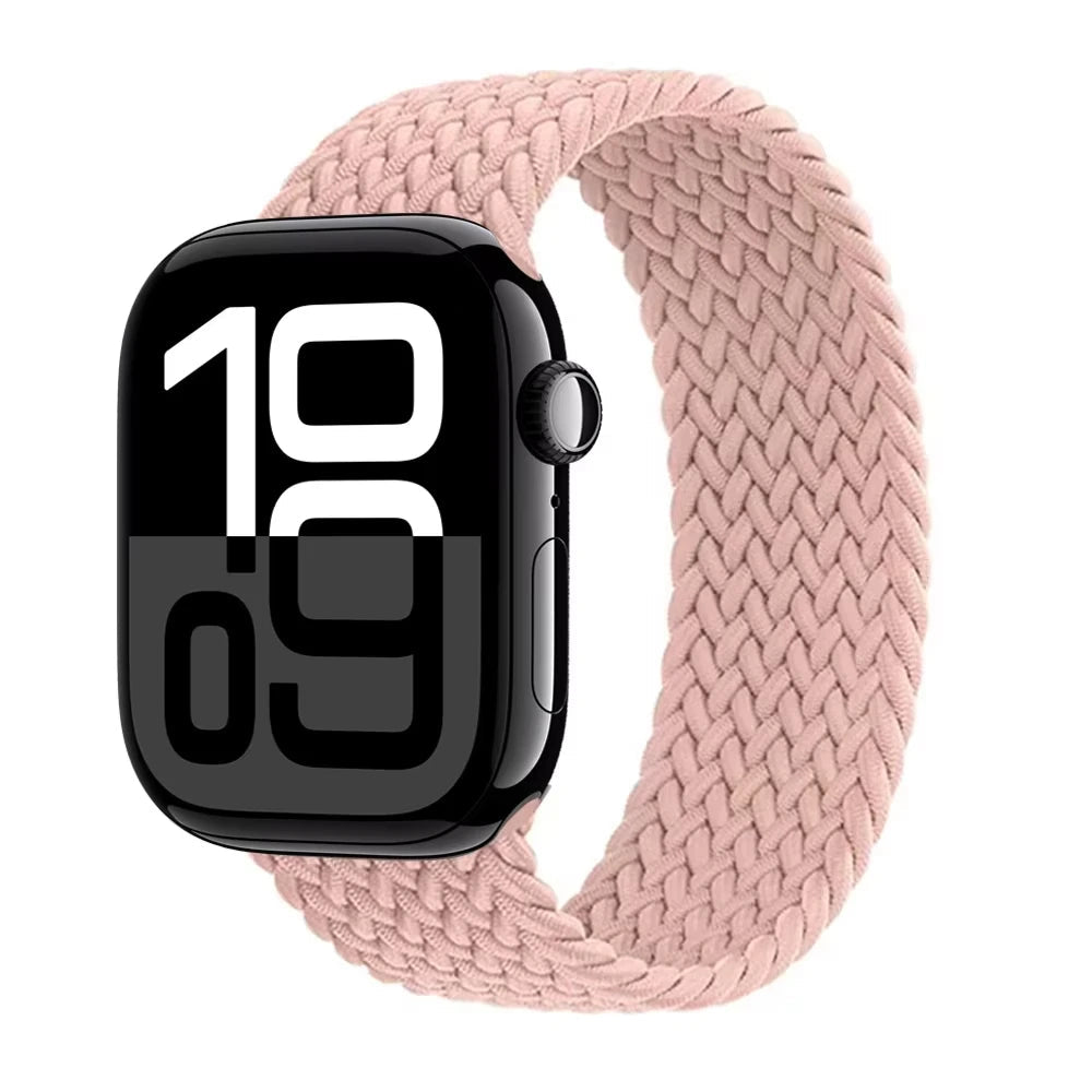 Braided Solo Strap For Apple Watch Band 44mm 40mm 45mm 49mm 41mm Nylon Correa Bracelet iWatch series 9 8 7 6 5 SE Ultra2 3 10 11 DMBAS
