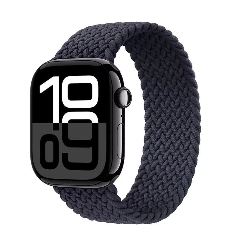 Braided Solo Strap For Apple Watch Band 44mm 40mm 45mm 49mm 41mm Nylon Correa Bracelet iWatch series 9 8 7 6 5 SE Ultra2 3 10 11 DMBAS