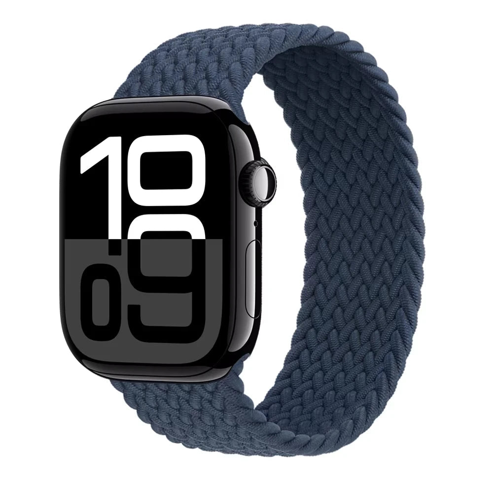 Braided Solo Strap For Apple Watch Band 44mm 40mm 45mm 49mm 41mm Nylon Correa Bracelet iWatch series 9 8 7 6 5 SE Ultra2 3 10 11 DMBAS