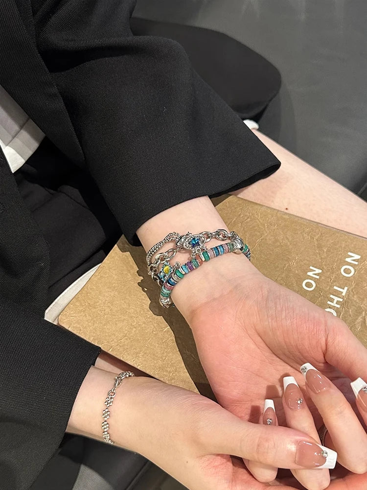 Bohemia Elasticity Metal Band For iWatch Ultra 11 10 9 8 Se 42mm 44 46mm 49mm Woman Bracelet Strap For Apple Watch 7 6 5 40mm 41