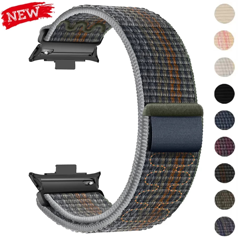 Breathable Strap for Xiaomi Redmi Watch 4/5 Nylon Loop Replaceable Wristband Smartwatch Belt for Mi Band 9/8 Pro Sport Watchband DMBAS