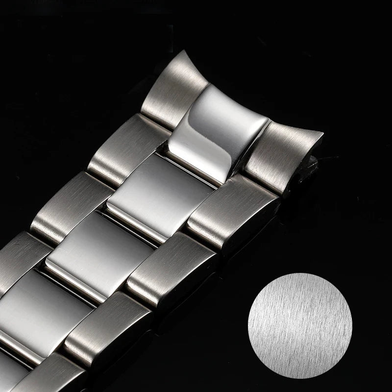 20mm 21mm 904L Watchbands For SUB DAYTONA NH35 NH36 Men Glide Lock Clasp Watch Strap Solid Stainless Steel Watch Bracelet DMBAS