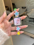Y2K Star Button Strap For Apple Watch Ultra 11 10 9 8 7 6 Se 5 Metal Bracelet Band For iWatch 49mm 46mm 41mm 45mm 42mm 44mm 40mm
