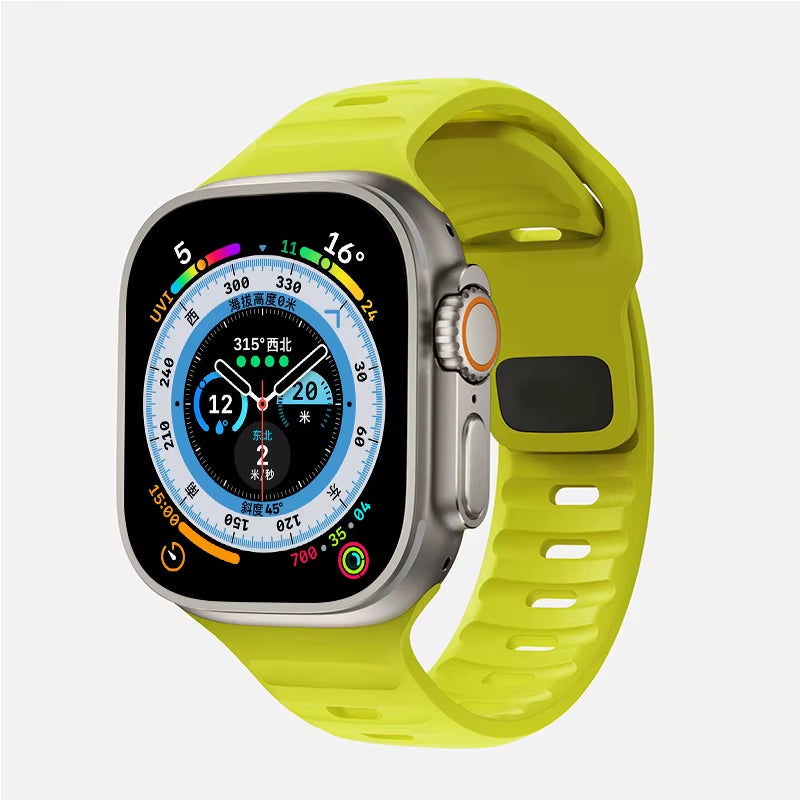 Strap for  Watch Band 49Mm 44Mm 45Mm 41Mm 40Mm 42Mm 38Mm Soft Silicone Sport Bracelet Iwatch Serise 8 7 SE 6 5 9 Ultra 49Mm