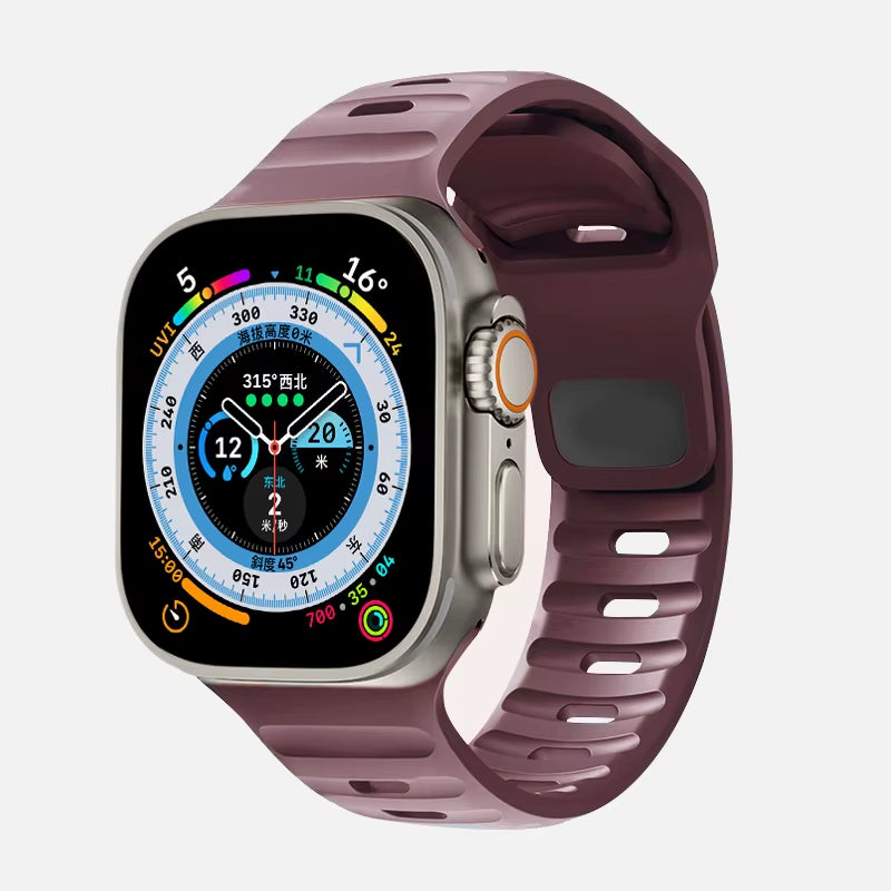 Strap for  Watch Band 49Mm 44Mm 45Mm 41Mm 40Mm 42Mm 38Mm Soft Silicone Sport Bracelet Iwatch Serise 8 7 SE 6 5 9 Ultra 49Mm